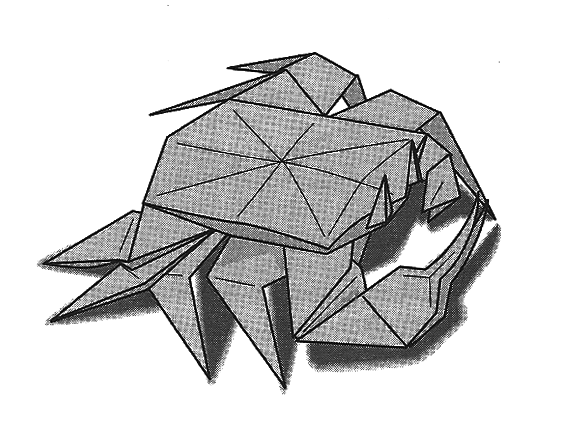 Origami Fiddler Crab: John Montroll & Robert J. Lang (1990) image